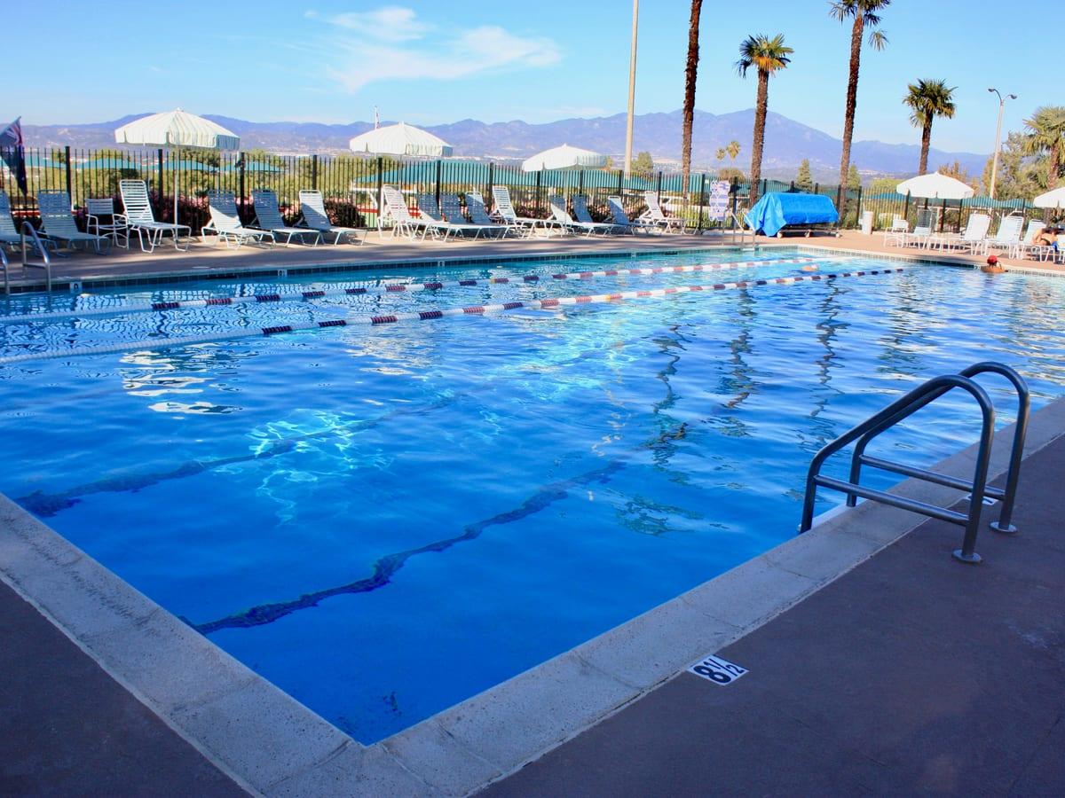 One of the five pools at Laguna Woods Village