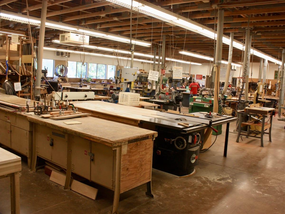 The woodworking shop at Laguna Woods Village